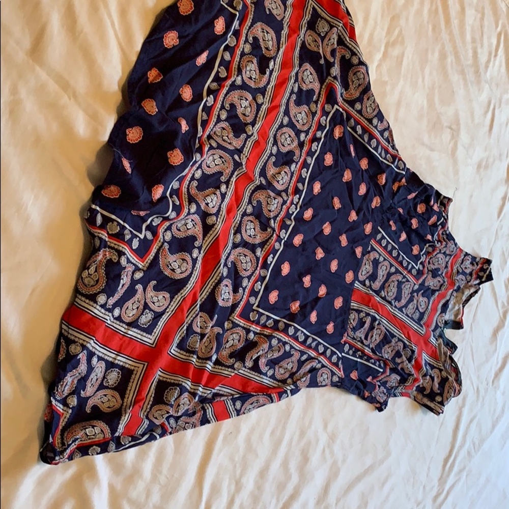 Cotton on navy and red dress
